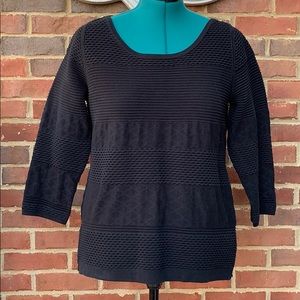 NWT Banana Republic black textured top
